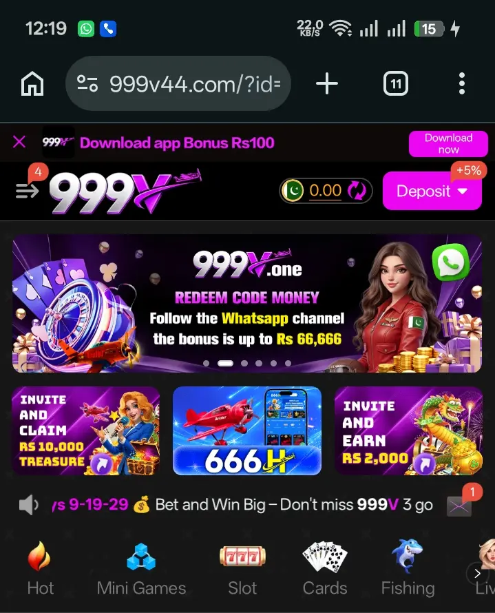 interface image of 999V Game