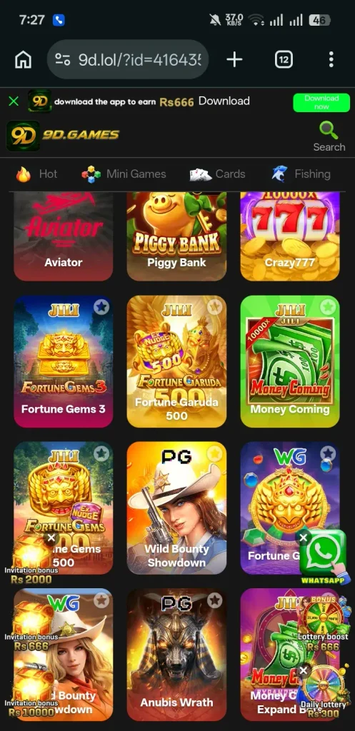  9D Game area of Games